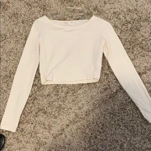 Forever 21 basic long sleeve crop top